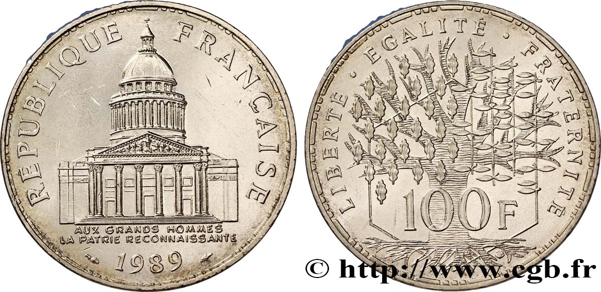 100 francs Panthéon 1989  F.451/9 EBC60 