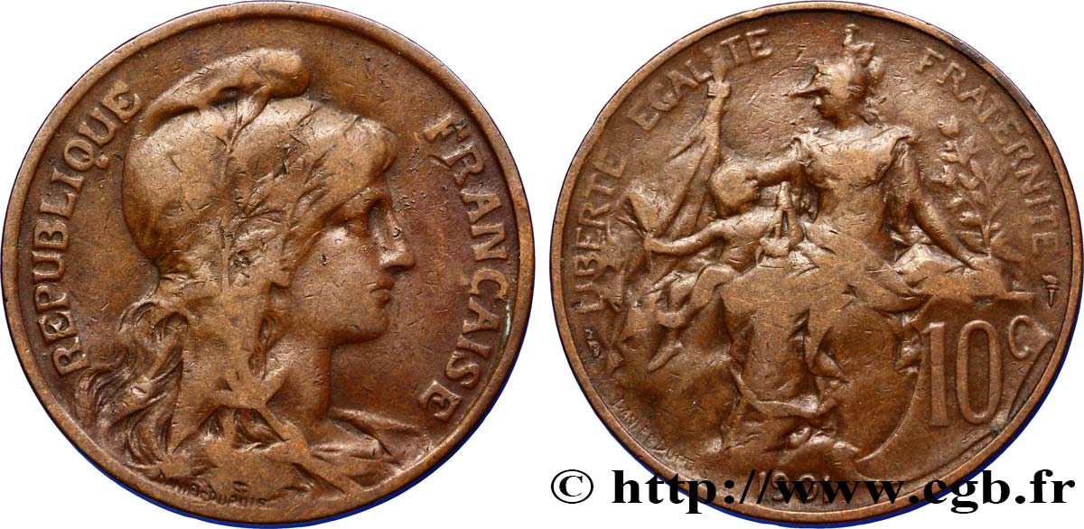 10 centimes Daniel-Dupuis 1901  F.136/10 S35 