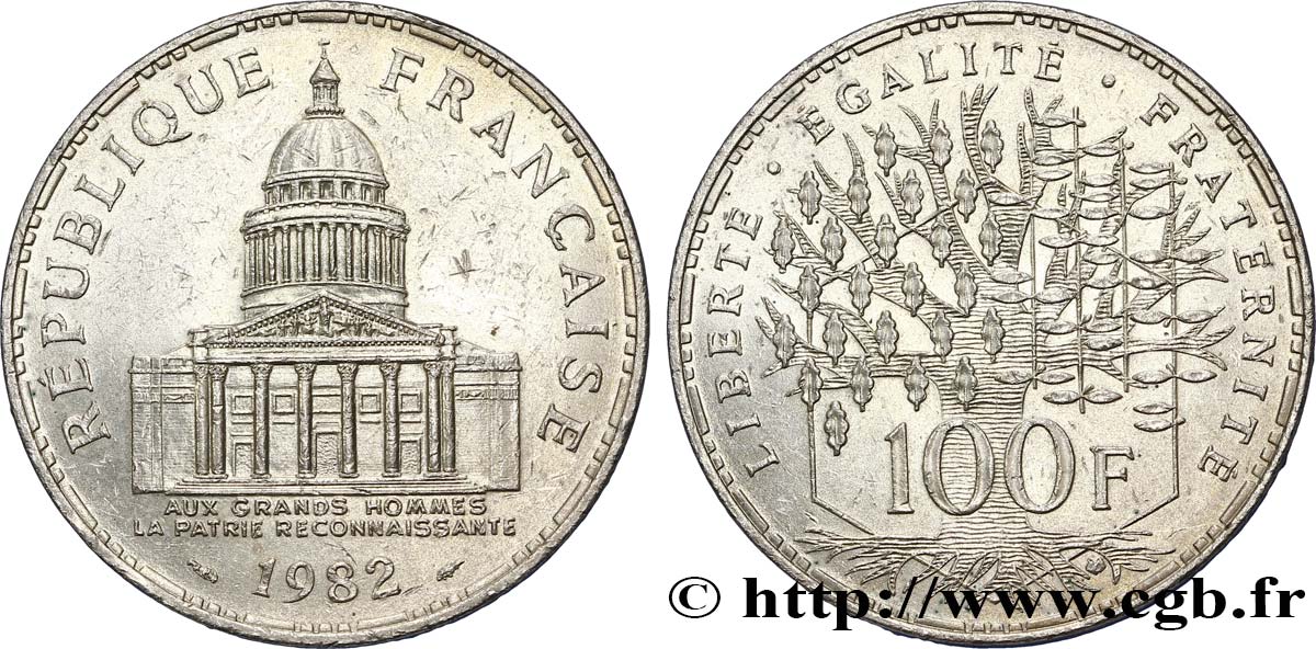 100 francs Panthéon 1982  F.451/2 XF 