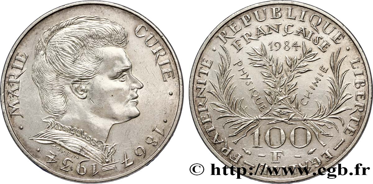 100 francs Marie Curie 1984  F.452/2 TTB50 