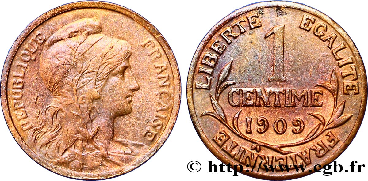 1 centime Daniel-Dupuis 1909 Paris F.105/11 TTB48 