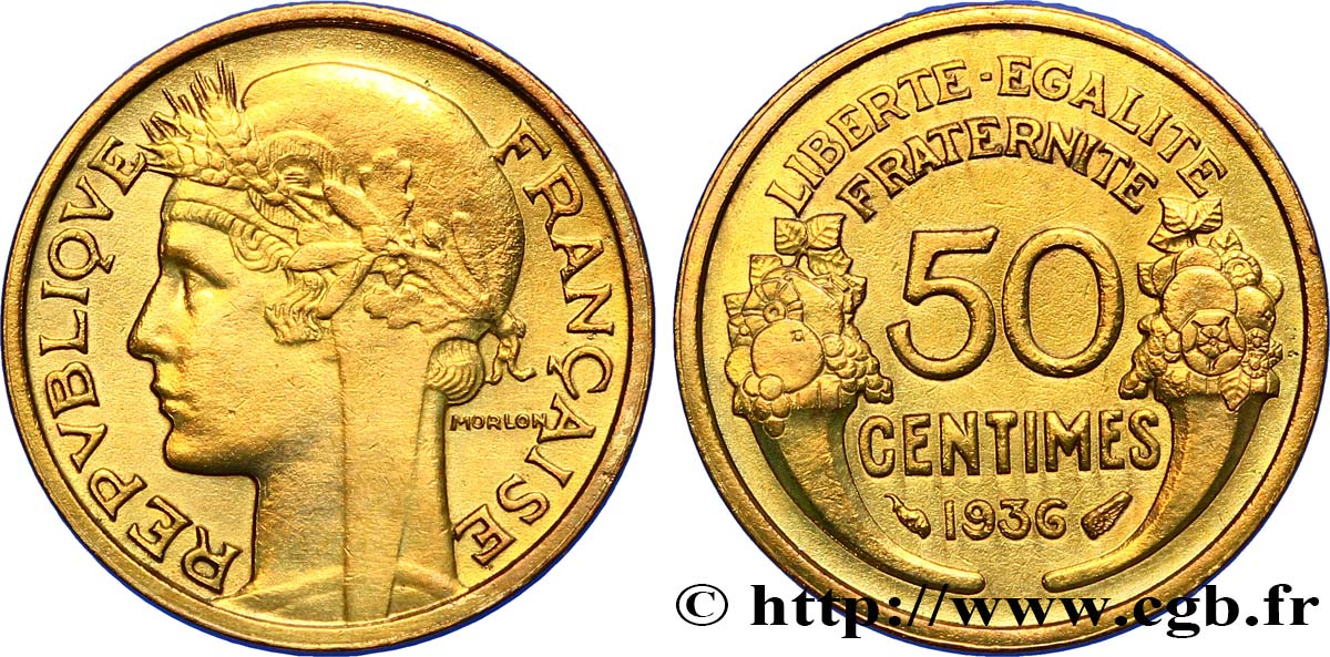 50 centimes Morlon 1936  F.192/12 VZ 