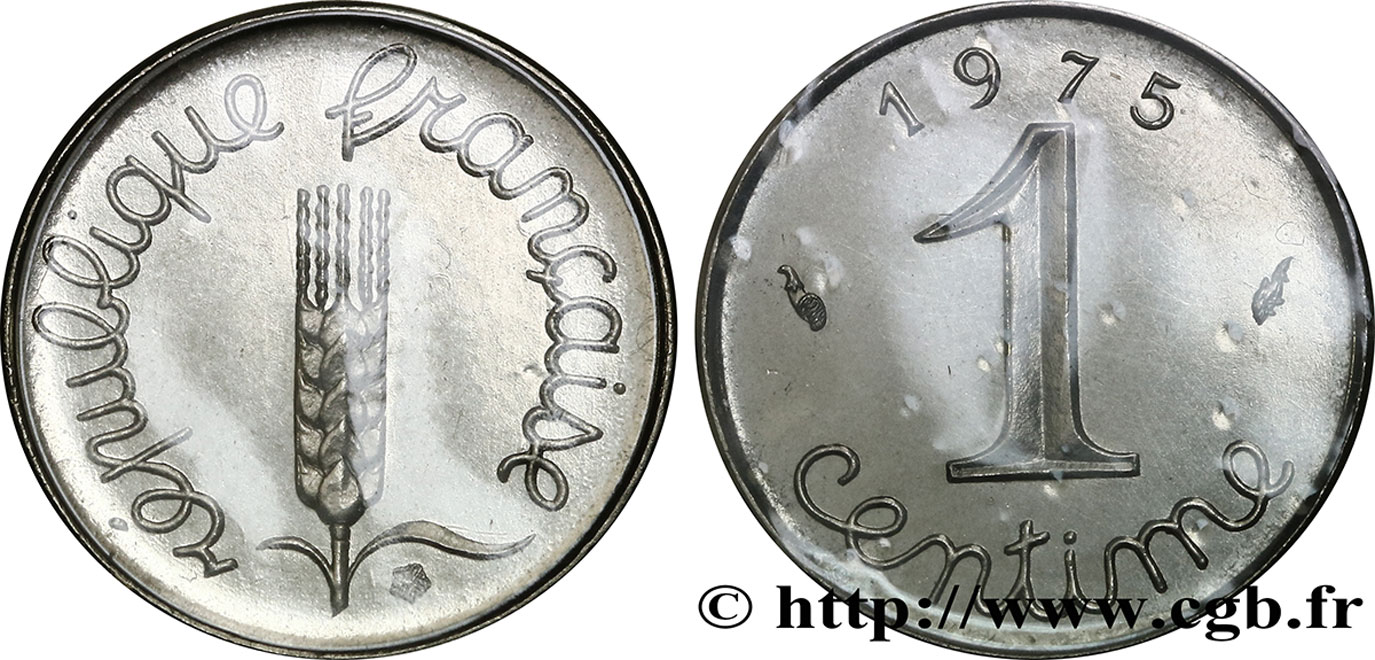 1 centime Épi 1975 Pessac F.106/27 MS68 