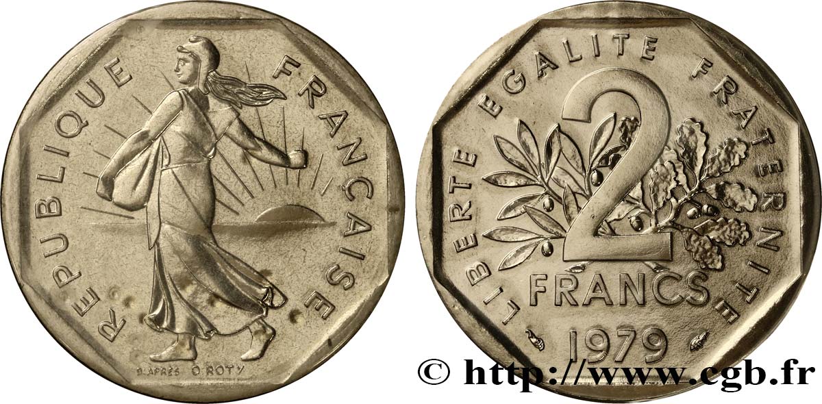 2 francs Semeuse, nickel 1979 Pessac F.272/3 ST68 