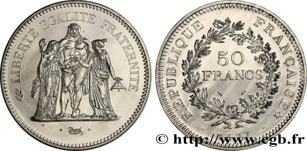 50 francs Hercule 1977  F.427/5 MS67 