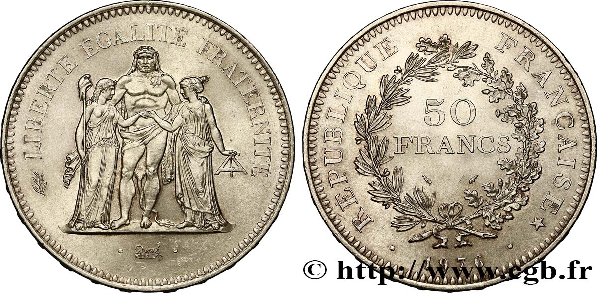 50 francs Hercule 1976  F.427/4 SPL60 
