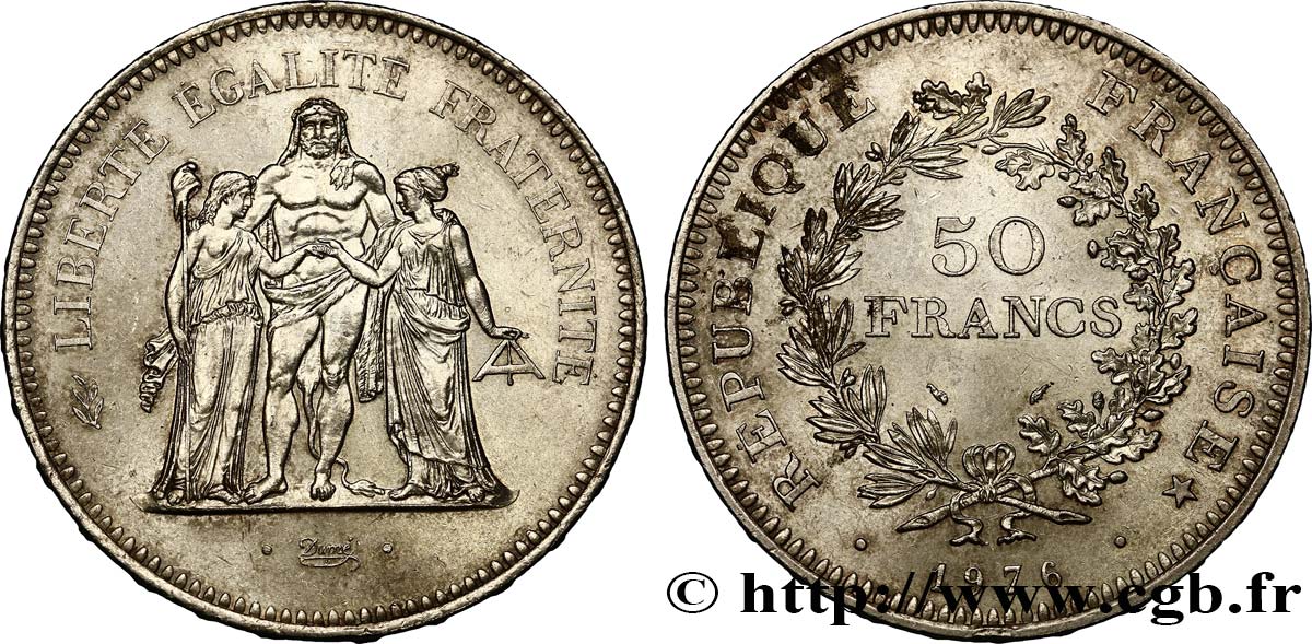 50 francs Hercule 1976  F.427/4 AU52 