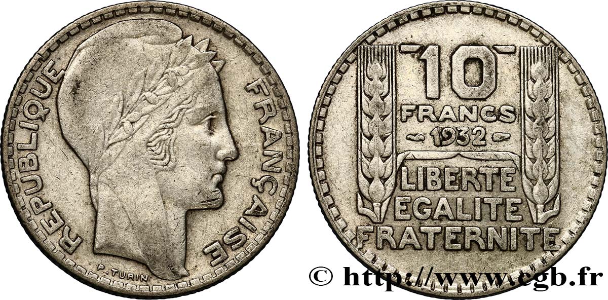 10 francs Turin 1932  F.360/5 BB45 