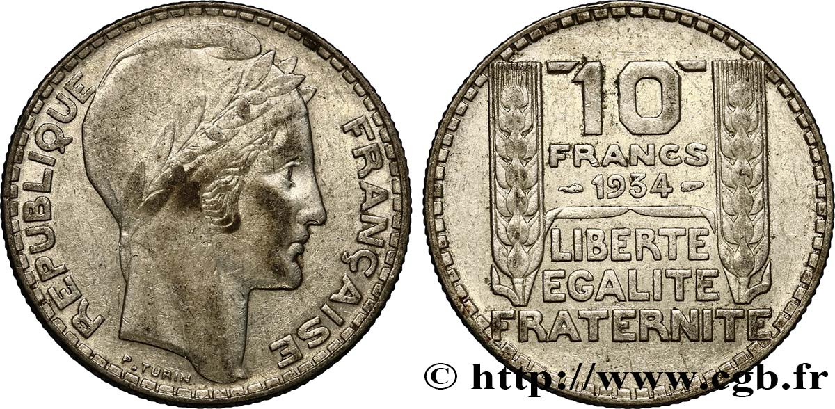 10 francs Turin 1934  F.360/7 MB25 