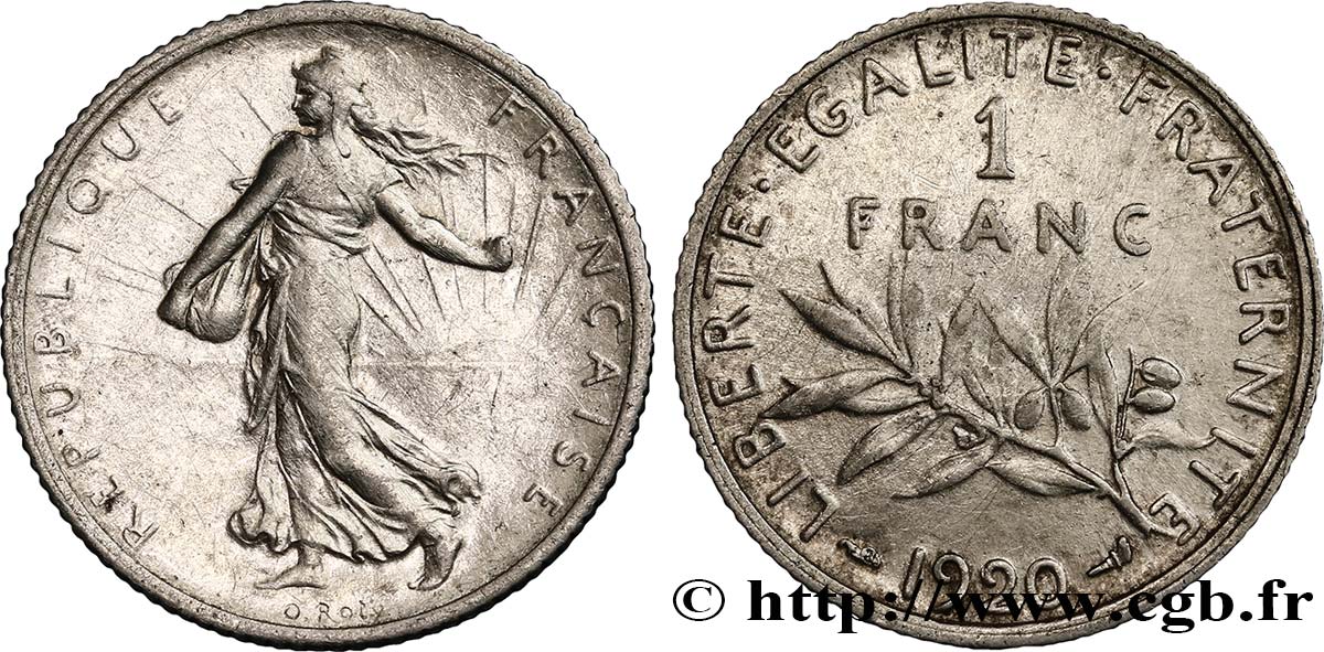 1 franc Semeuse 1920 Paris F.217/26 BB 