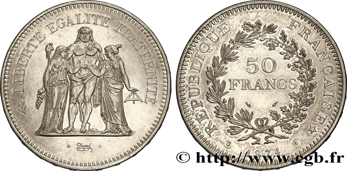 50 francs Hercule 1974  F.427/2 XF 