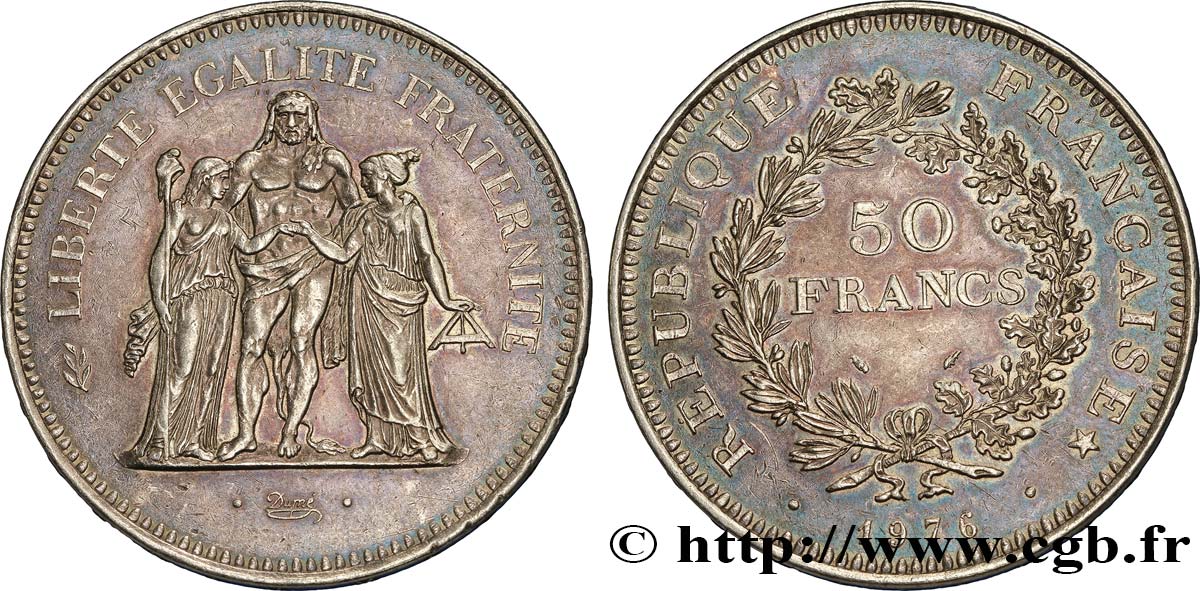 50 francs Hercule 1976  F.427/4 AU50 
