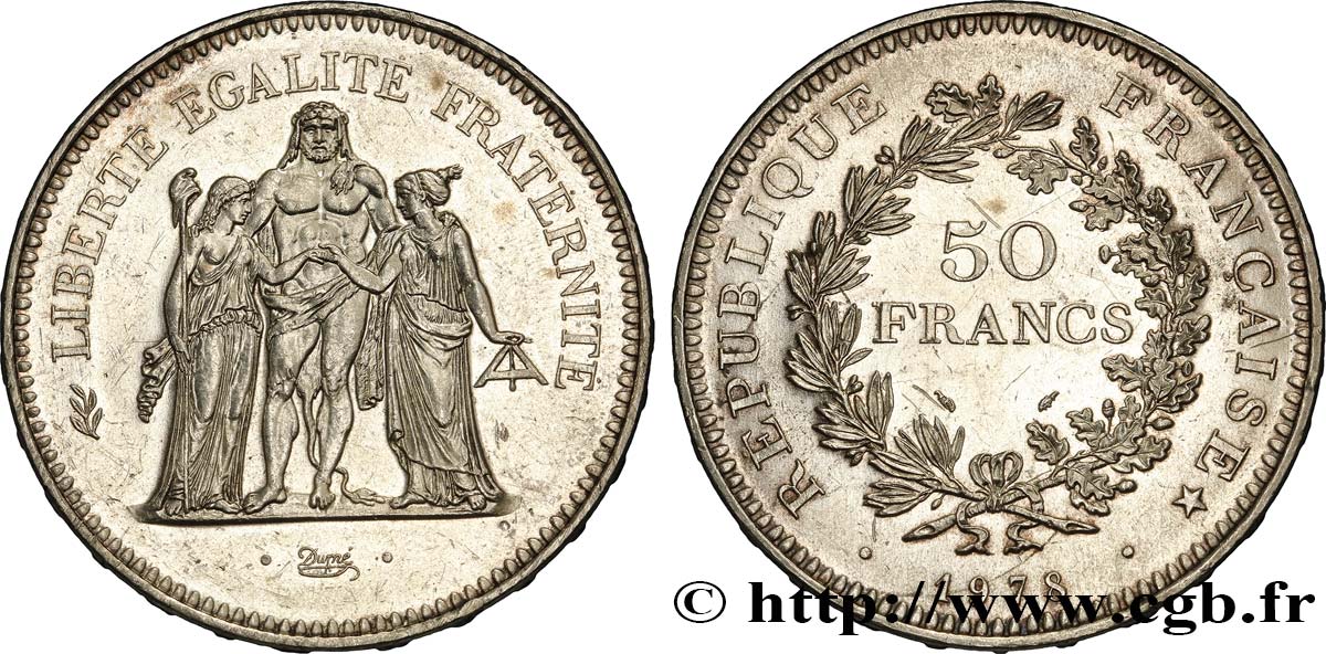 50 francs Hercule 1978  F.427/6 AU55 