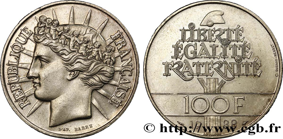 100 francs Fraternité 1988  F.456/2 AU 