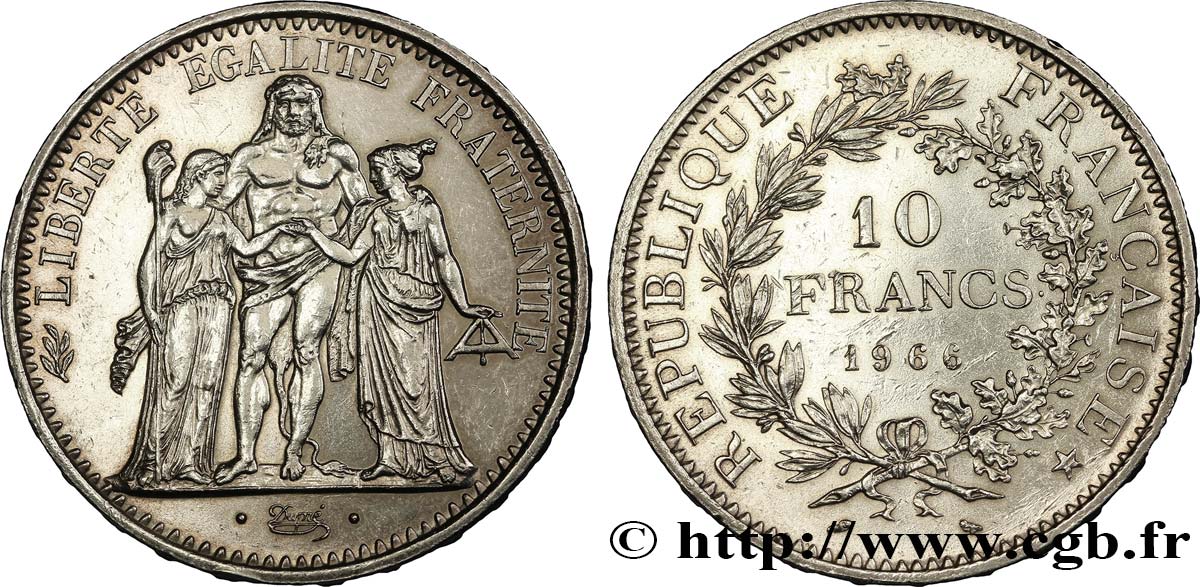 10 francs Hercule 1966  F.364/4 XF 