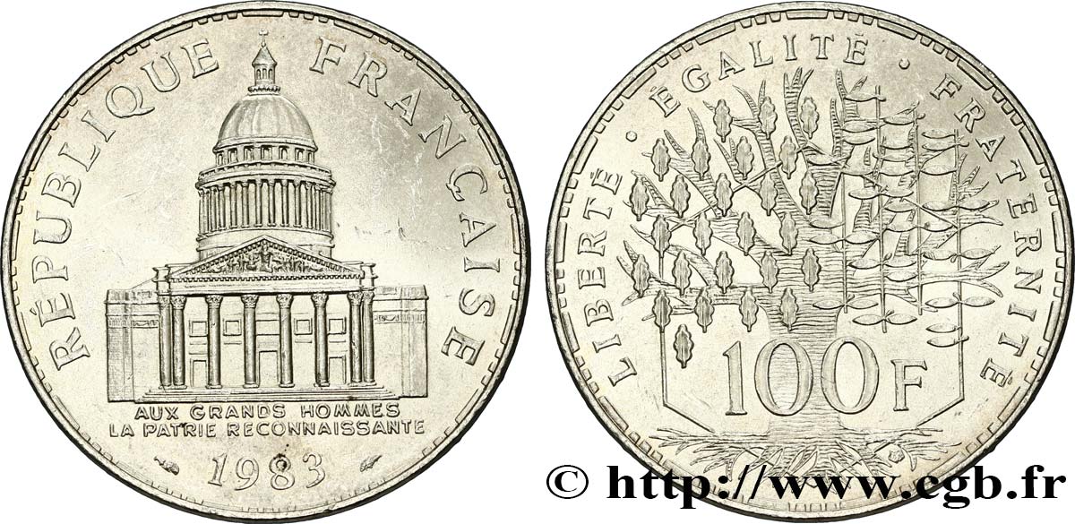 100 francs Panthéon 1983  F.451/3 EBC 