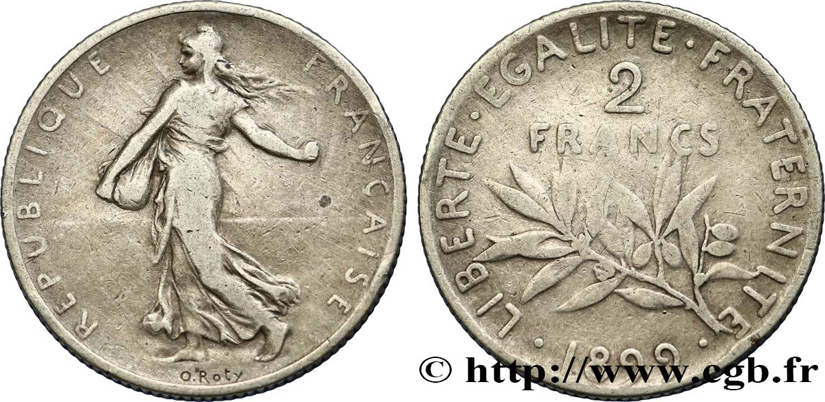 2 francs Semeuse 1899  F.266/3 MB15 