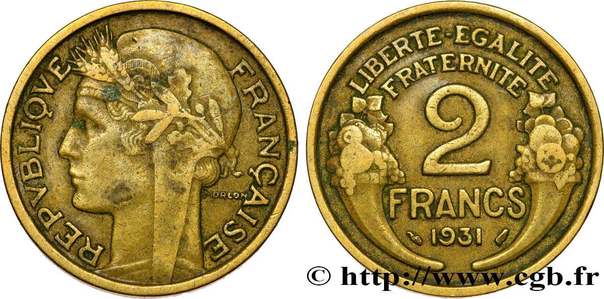 2 francs Morlon 1931  F.268/2 SS40 