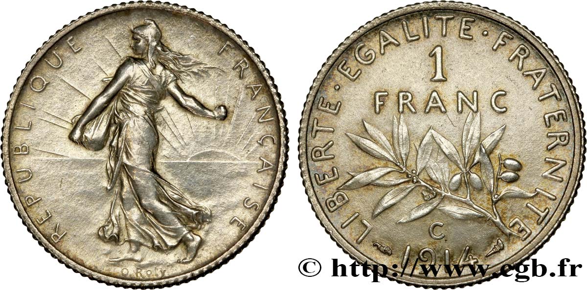 1 franc Semeuse 1914 Castelsarrasin F.217/20 SUP60 