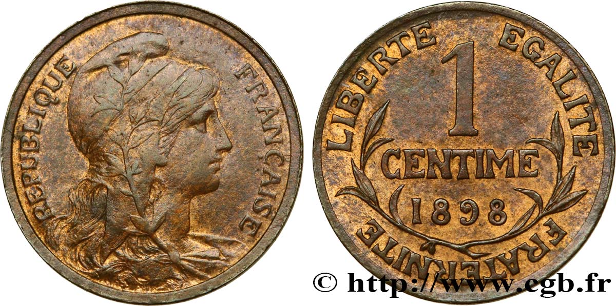 1 centime Daniel-Dupuis 1898 Paris F.105/1 TTB52 