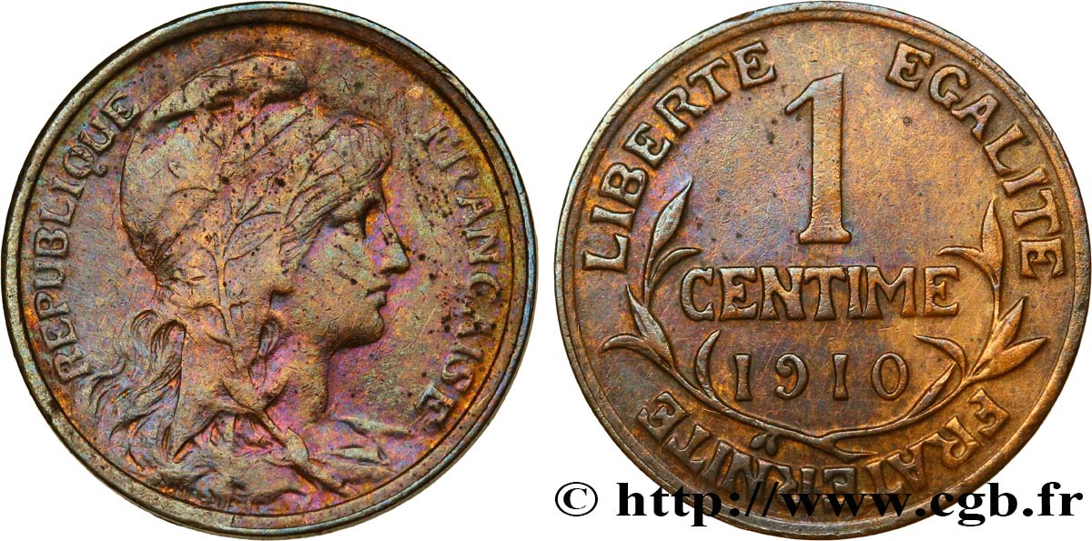 1 centime Daniel-Dupuis 1910 Paris F.105/12 XF 