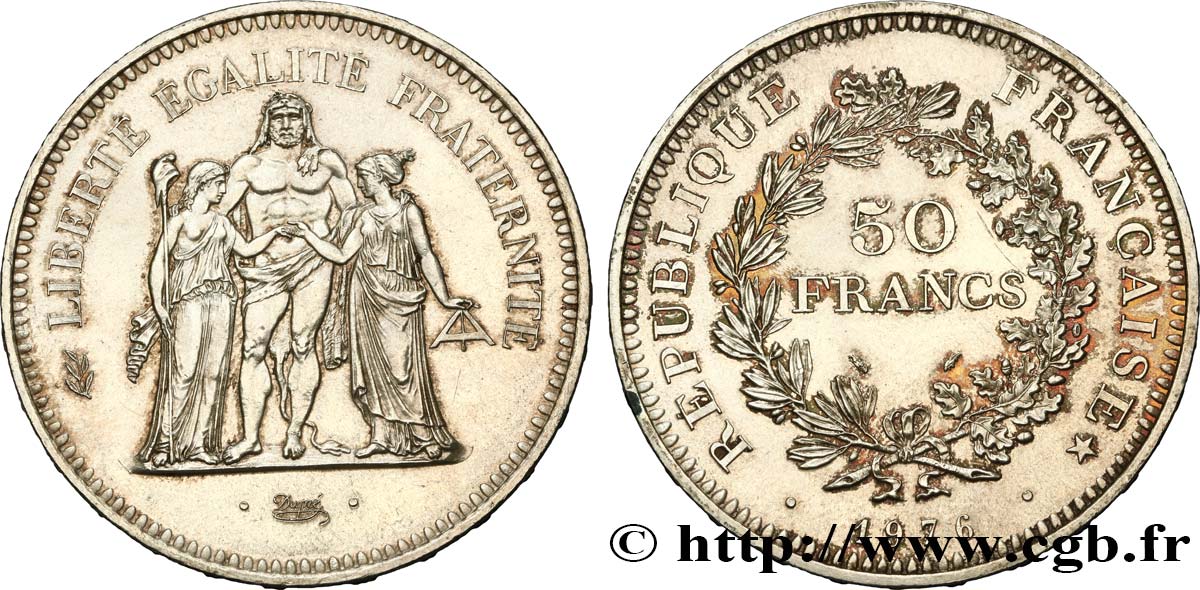 50 francs Hercule 1976  F.427/4 SUP55 