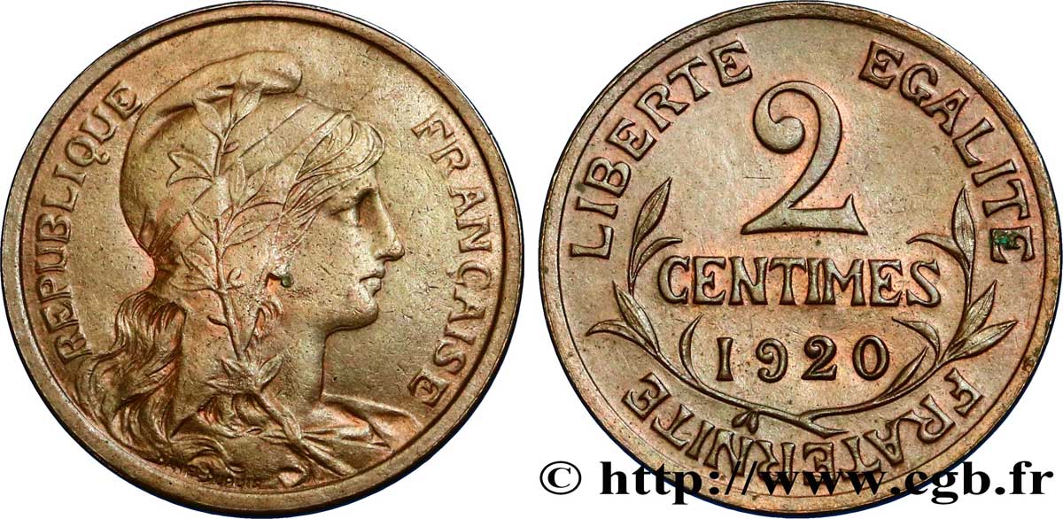 2 centimes Daniel-Dupuis 1920 Paris F.110/20 TTB48 