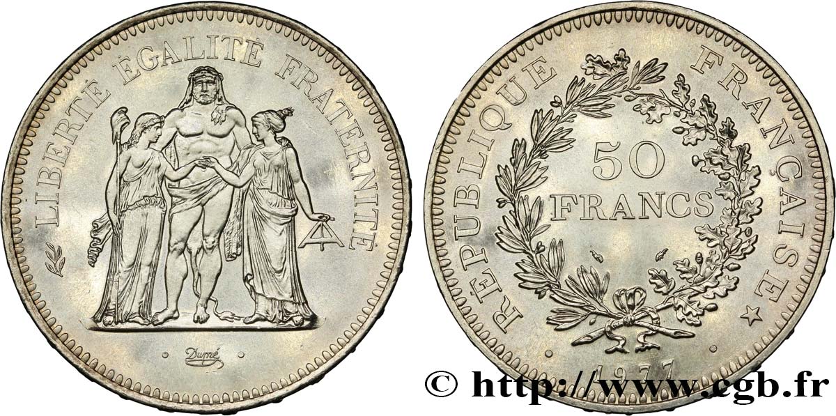 50 francs Hercule 1977  F.427/5 SPL63 
