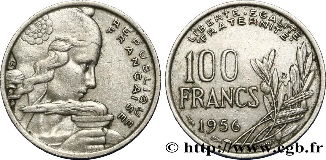 100 francs Cochet 1956 Beaumont-Le-Roger F.450/9 BB40 