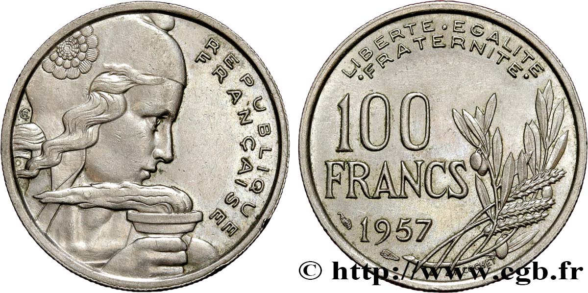 100 francs Cochet 1957  F.450/10 BB52 