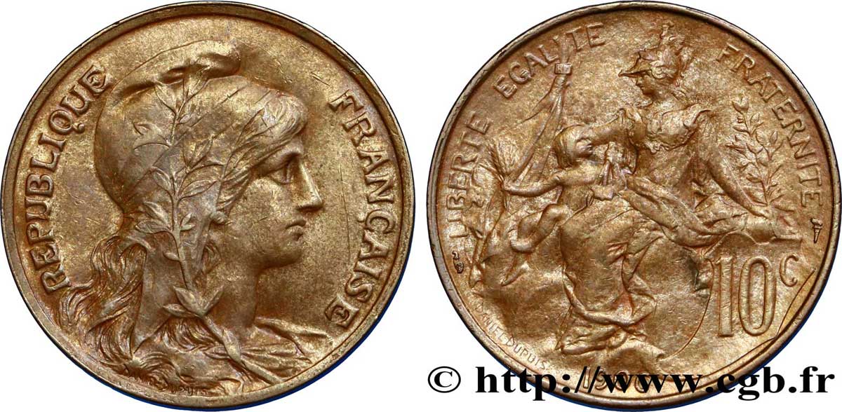 10 centimes Daniel-Dupuis 1906  F.136/15 XF45 