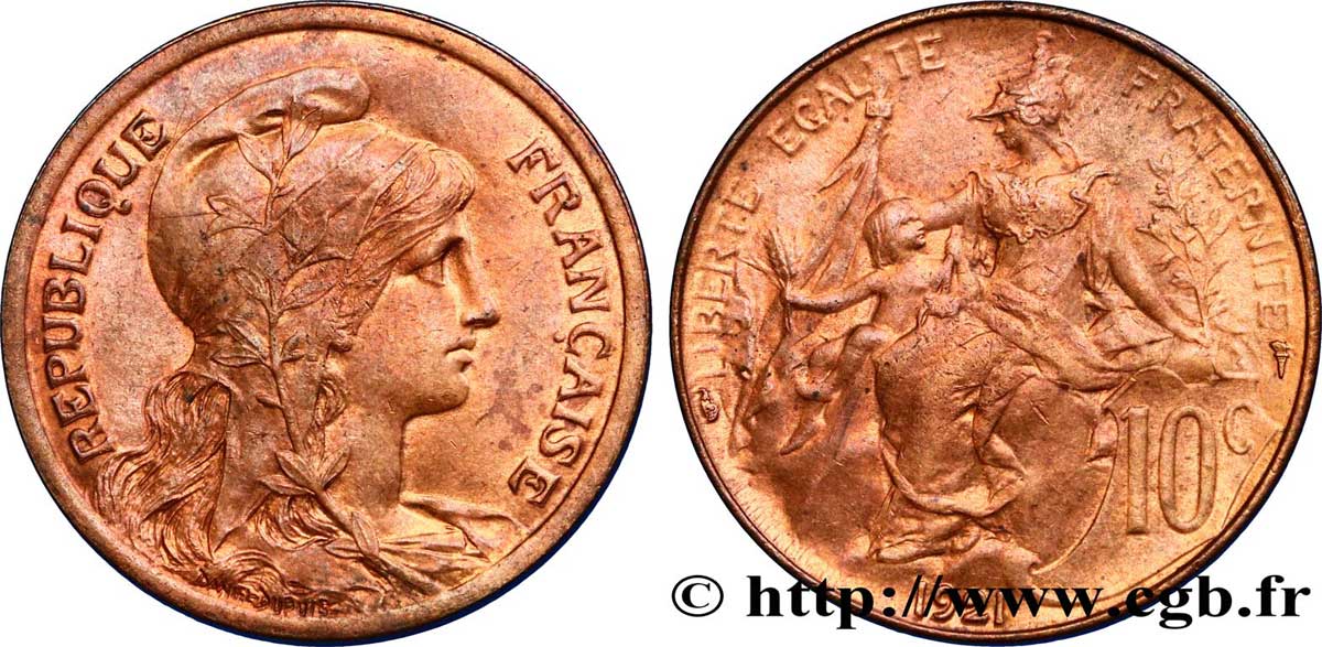 10 centimes Daniel-Dupuis 1921  F.136/30 AU55 