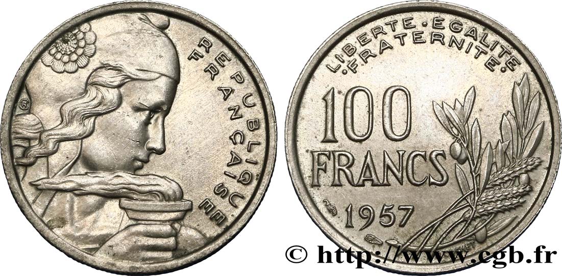 100 francs Cochet 1957  F.450/10 TTB52 