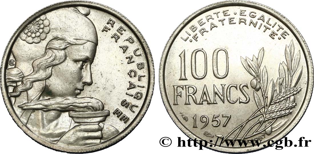 100 francs Cochet 1957  F.450/10 BB52 
