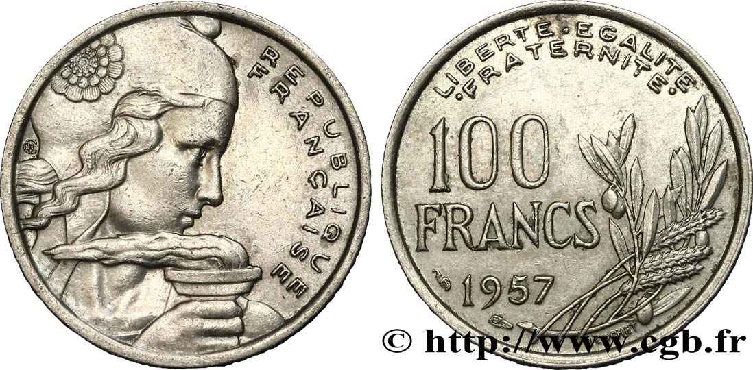 100 francs Cochet 1957  F.450/10 TTB45 