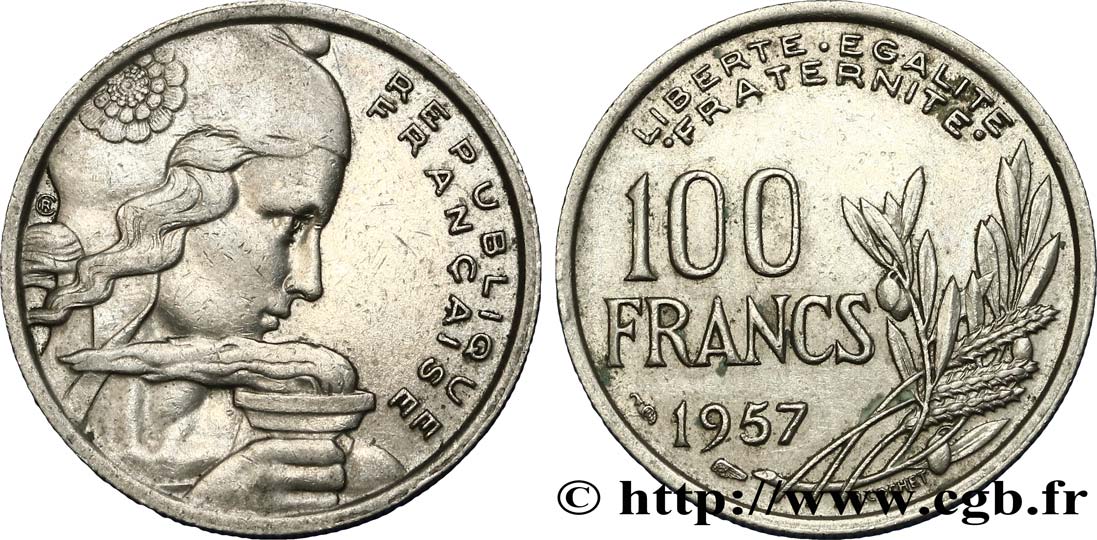 100 francs Cochet 1957  F.450/10 XF45 