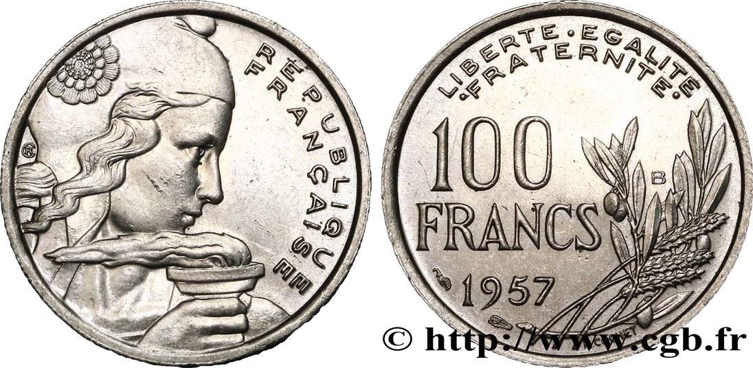 100 francs Cochet 1957 Beaumont-le-Roger F.450/11 SPL55 