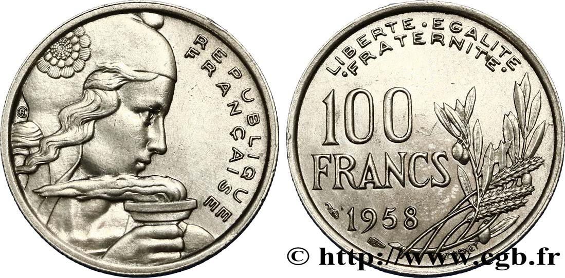 100 francs Cochet 1958  F.450/12 VZ58 