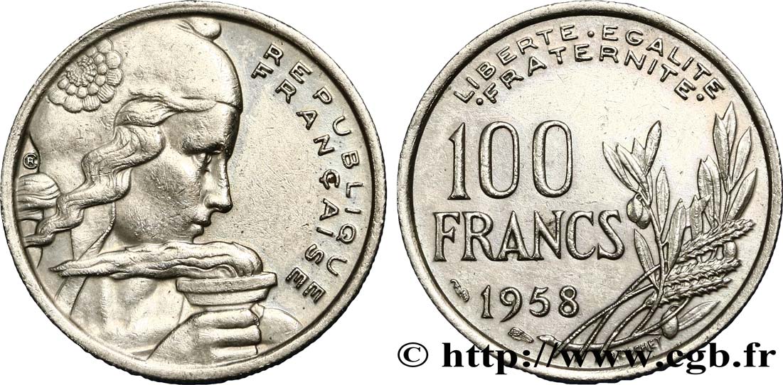 100 francs Cochet 1958  F.450/12 TTB40 