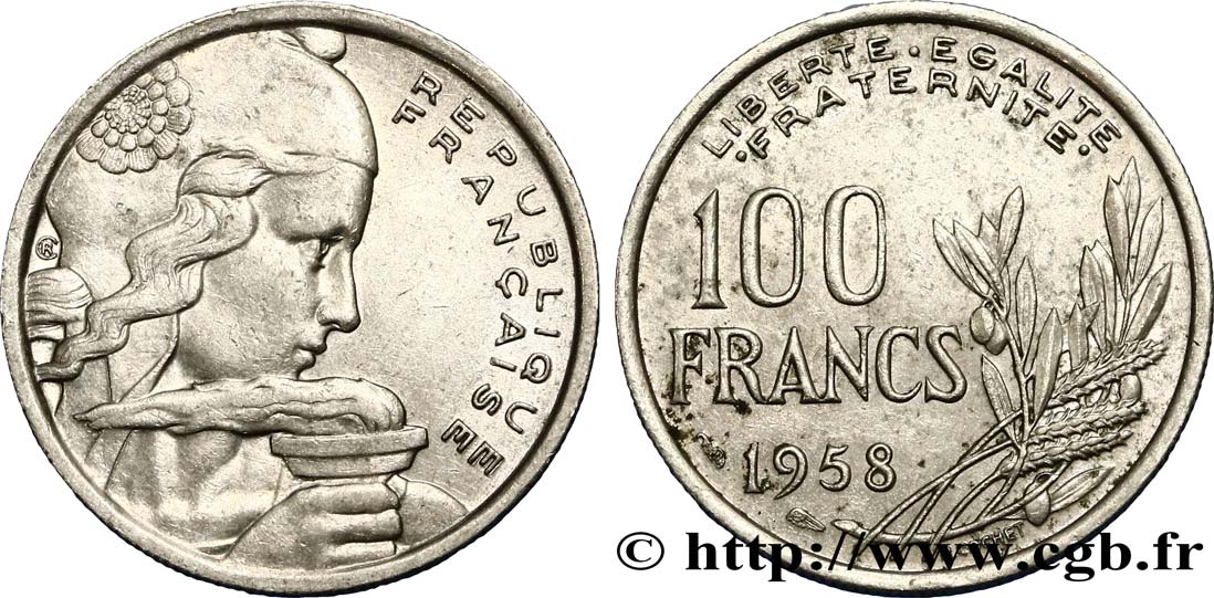 100 francs Cochet 1958  F.450/12 TTB40 