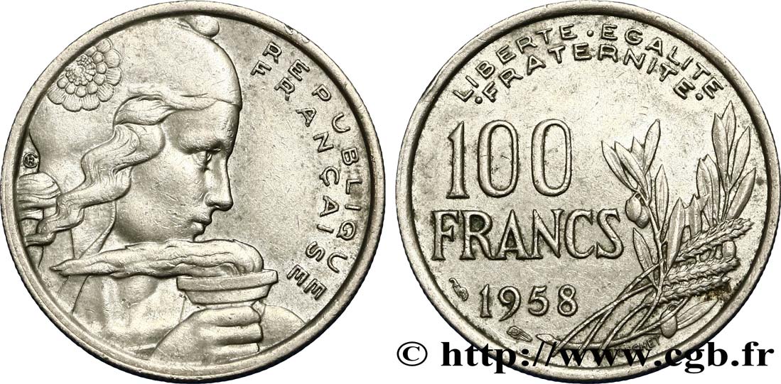 100 francs Cochet 1958  F.450/12 SS40 