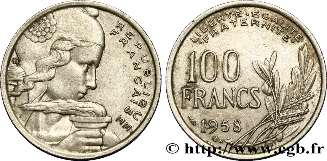 100 francs Cochet 1958  F.450/12 TTB40 