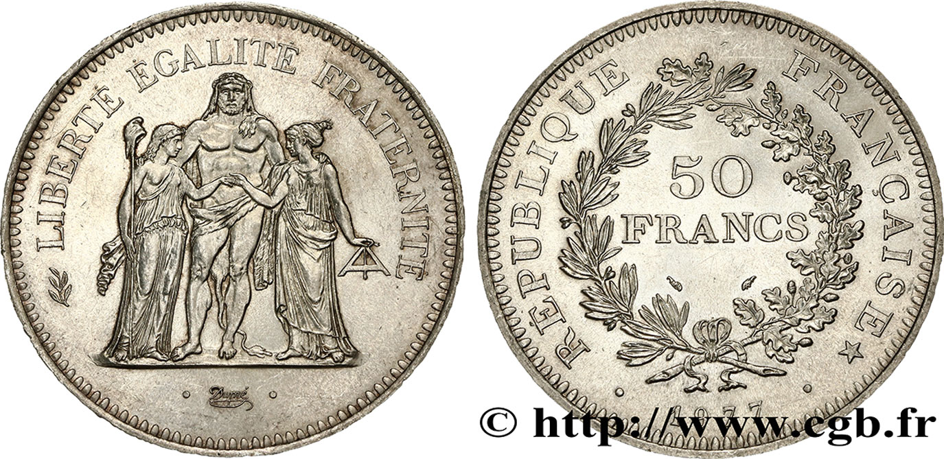 50 francs Hercule 1977  F.427/5 VZ55 