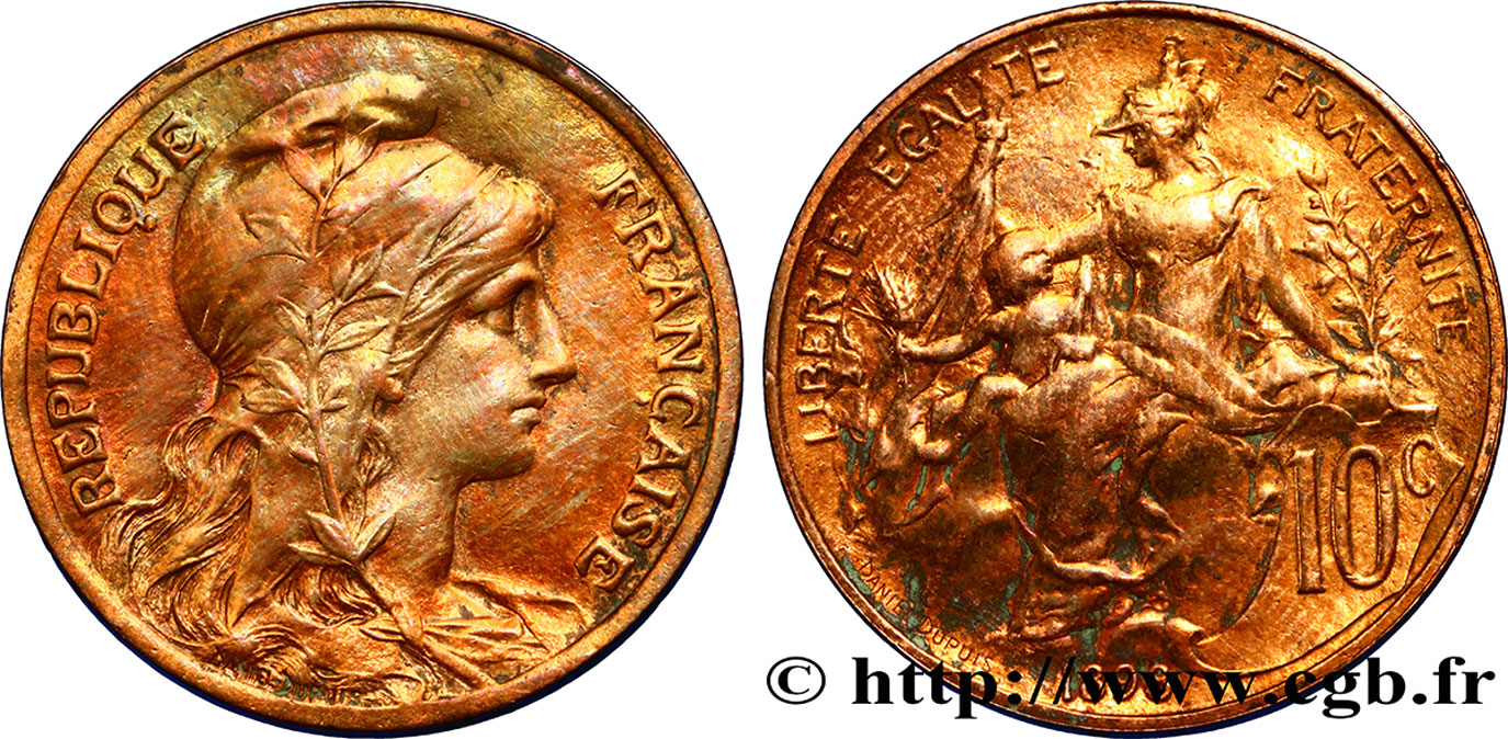 10 centimes Daniel-Dupuis 1898  F.136/5 VF 