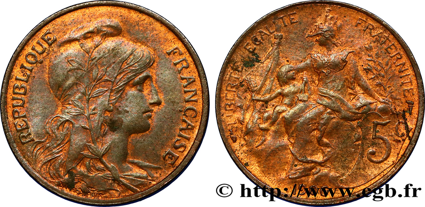 5 centimes Daniel-Dupuis 1906  F.119/16 MBC40 