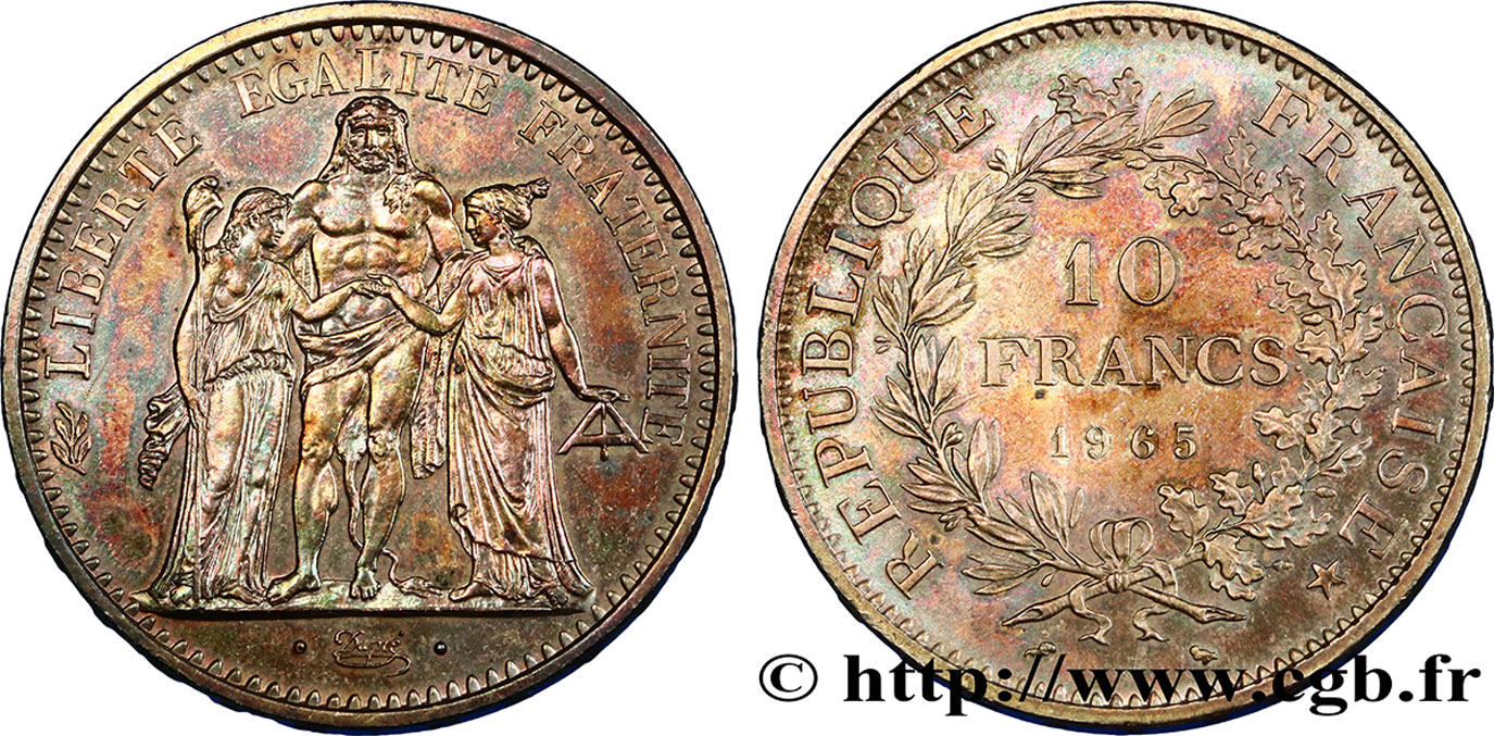 10 francs Hercule 1965  F.364/3 SUP 