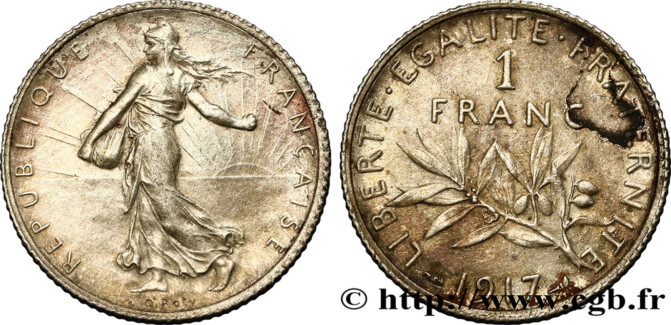 1 franc Semeuse 1917 F.217/23 fmd_370836 Modern coins