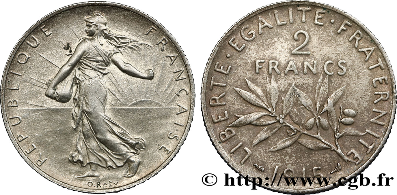 2 francs Semeuse 1915  F.266/17 BB45 