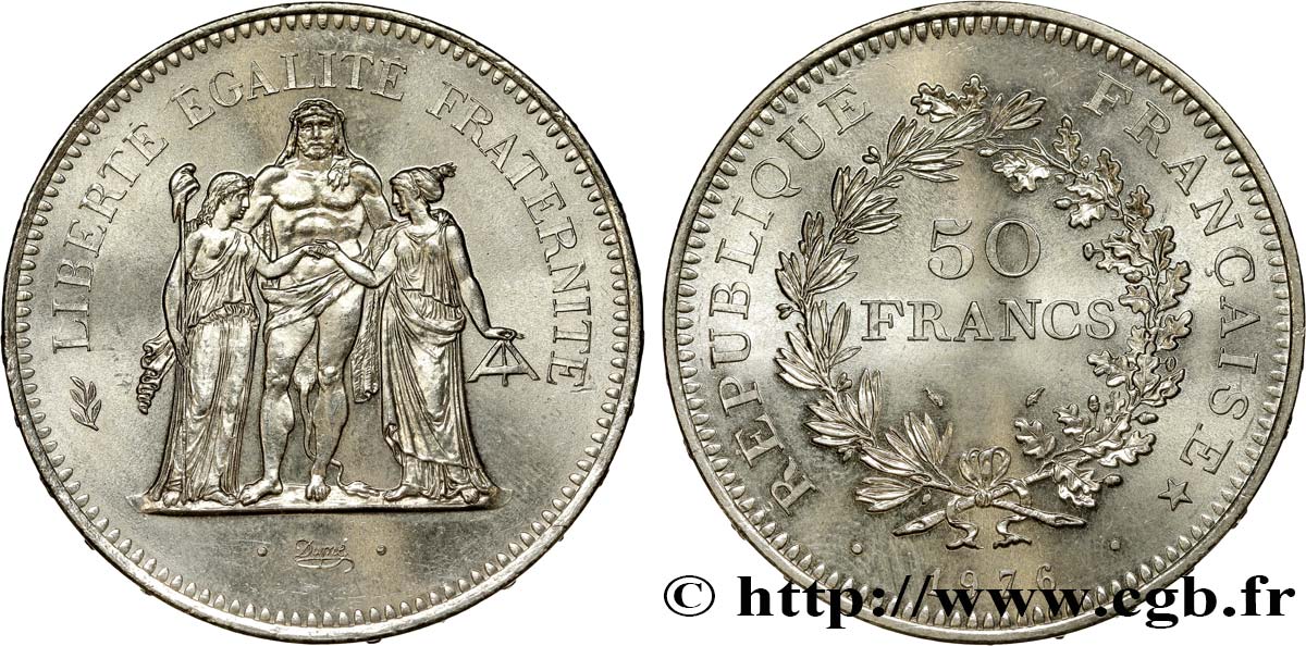 50 francs Hercule 1976  F.427/4 MS60 