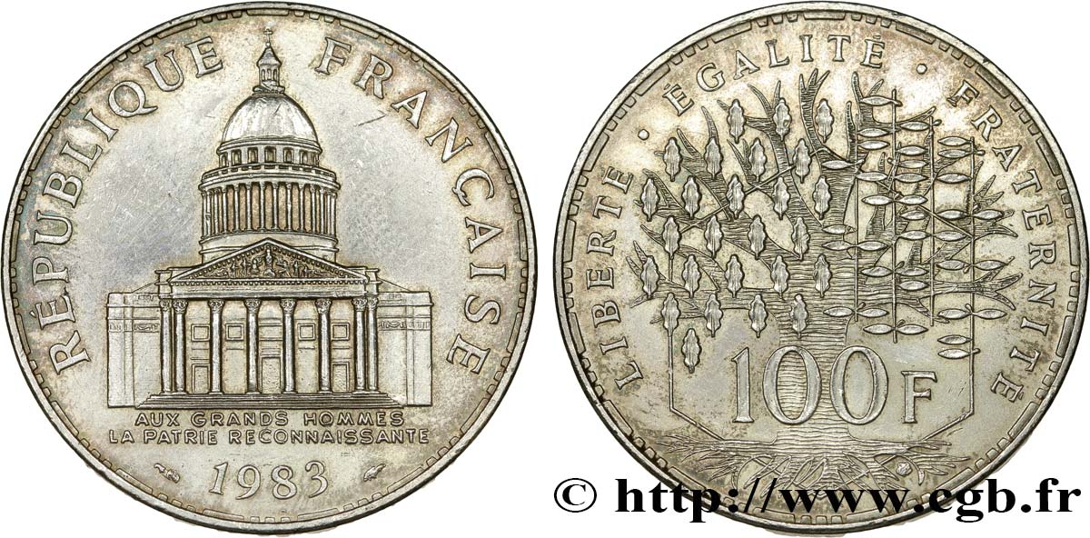 100 francs Panthéon 1983  F.451/3 AU58 